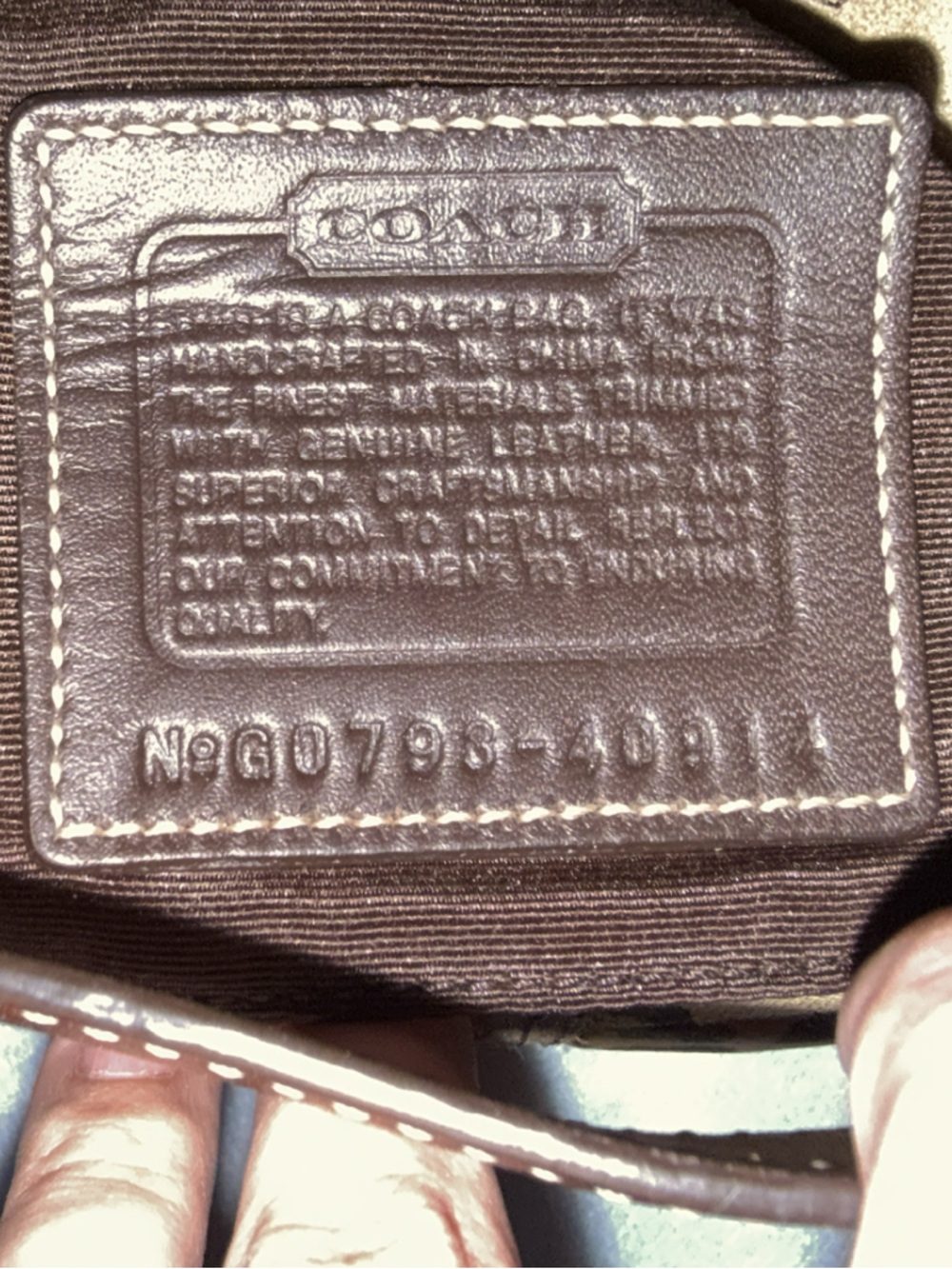 Coach patchwork pouch - Picture 4 of 5